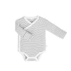 MORI Long Sleeve Kimono Bodysuit - Grey Stripe - 6-9m / Grey Stripe [AWIN] [Natural Baby Shower Ltd]