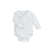 MORI Long Sleeve Kimono Bodysuit - Grey - 3-6m / Grey [AWIN] [Natural Baby Shower Ltd]