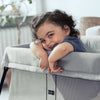BabyBjorn Travel Cot Light - Silver - With Fitted Sheet [AWIN] [Natural Baby Shower Ltd]