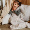 Merino Kids Go Go Sleeping Bag - Duvet Weight - Misty Rose Stripe - Misty Rose / 2-4y [AWIN] [Natural Baby Shower Ltd]