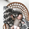 Etta Loves PLANT PRINT MUSLIN BLANKET - reversible newborn to 4/5+ months