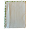 Timeless, elegant, soft, pure cotton scallop edge muslin