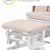 KUB Haywood Nursing Chair and Footstool White