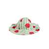 MORI Floppy Sun Safe Swim Hat - Strawberry & Green Stripe