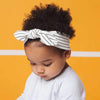 MORI Baby Bow Headband - Grey Stripe - One Size / Grey Stripe [AWIN] [Natural Baby Shower Ltd]