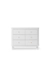 Oliver Furniture Wood 6 Drawer (Nursery) Dresser in White & White/Oak