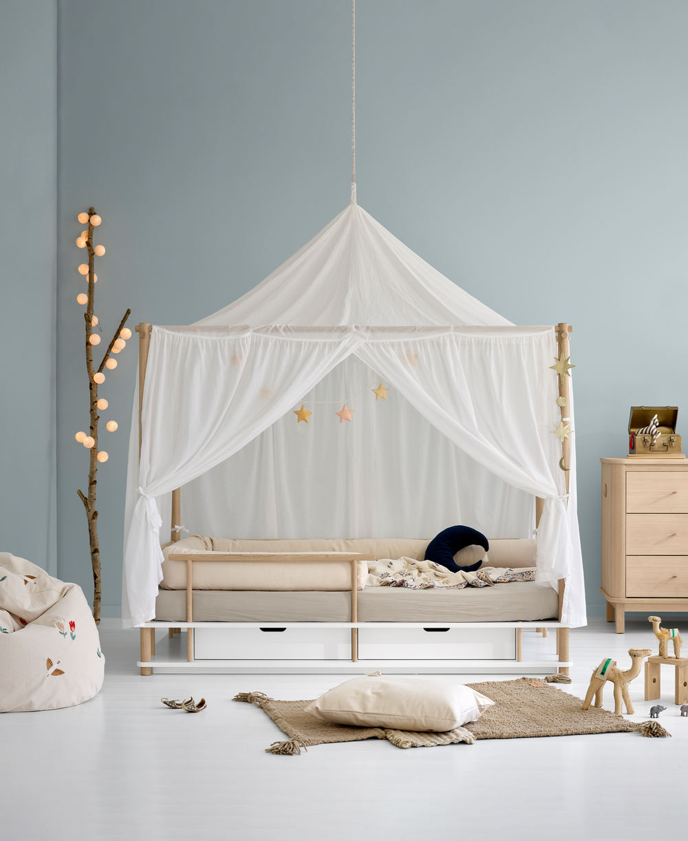 Oliver Furniture Camp Bed Canopy Sahara White