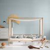 Oliver Furniture Camp Canopy Bed in White/Oak
