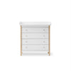 Oliver Furniture Wood Nursery Dresser in White & Oak