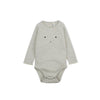 Organic Zoo Bunny Bodysuit - Grey Stripes - 0-3m / Grey Stripes [AWIN] [Natural Baby Shower Ltd]
