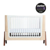 Gaia Baby Hera Complete Sleep Cot Bed - Natural + Walnut