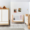 Gaia Baby Hera Complete Sleep Cot Bed - Natural + Walnut