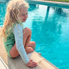 Pure Earth Collection Long Sleeve Swimming Costume