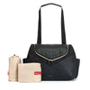 Babymel Pippa Vegan Leather Convertible Backpack BLACK