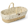 The Little Green Sheep Natural Quilted Moses Basket & Mattress