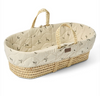 The Little Green Sheep Natural Quilted Moses Basket & Mattress