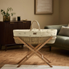 The Little Green Sheep Natural Quilted Moses Basket & Mattress