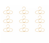 CuddleCo Aria Set of 9 Hangers - Rattan