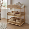 CuddleCo Aria Complete 7 Piece Nursery Furniture Set - Rattan