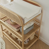 CuddleCo Aria Complete 7 Piece Nursery Furniture Set - Rattan