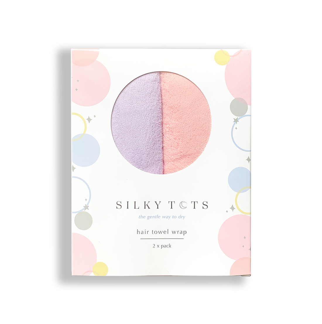 Silky Tots Hair Towel Wraps (2 pack)