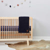 The Little Green Sheep Organic Knitted Fleece Baby Blanket - Midnight [AWIN] [Natural Baby Shower Ltd]