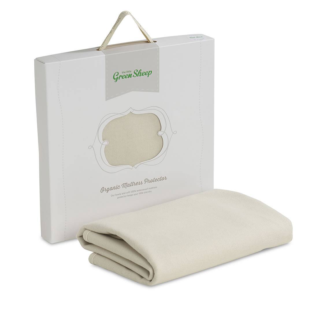 The Little Green Sheep Organic Mattress Protector To Fit Stokke Sleepi/Leander Cot