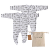 Pure Earth Collection Winter Sleepsuit With Padded Sleeves (pack of 2)