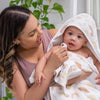 aden + anais Cotton Muslin-Backed Hooded Towel Set - Keep Rising - Oh Happy Day