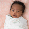 aden + anais Essentials Cotton Muslin 2 Pack Swaddle Blanket - Blushing Bunnies - Blushing Bunnies [AWIN] [Natural Baby Shower Ltd]