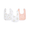 aden + anais Essentials Cotton Muslin Baby Snap Bibs - 3 Pack