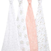 aden + anais Essentials Muslin Swaddles - Blushing Bunnies - 4 Pack