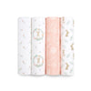 aden + anais Essentials Muslin Swaddles - Blushing Bunnies - 4 Pack