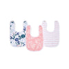 aden + anais Essentials Cotton Muslin Baby Snap Bibs - 3 Pack