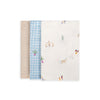 Avery Row Organic Cotton Baby Muslin Squares - Set of 3