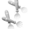 Babybjorn Baby Spoon and Fork, 4 pcs