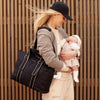 Babymel Sammi Eco Quilt Tote Bag - Black - Black [AWIN] [Natural Baby Shower Ltd]