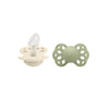 BIBS Infinity Anatomical Pacifier - 2 Pack - Ivory/Sage - Silicone - Ivory/Sage / Size 2 [AWIN] [Natural Baby Shower Ltd]