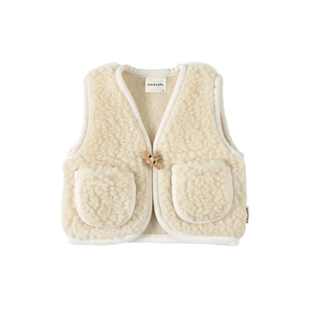 BINIBAMBA Merino Snugglevest - Milk