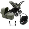 Bugaboo Donkey 5 Mono Complete + Cloud T Travel System - Forest Green / 1x Base [AWIN] [Natural Baby Shower Ltd]