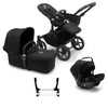 Bugaboo Donkey 5 Mono Complete + Turtle Air Travel System - Midnight Black / No Base [AWIN] [Natural Baby Shower Ltd]