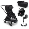 Bugaboo Dragonfly + Pebble 360 Pro 2 Travel System - Midnight Black / No Carrycot / With Base [AWIN] [Natural Baby Shower Ltd]