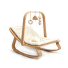 Charlie Crane LEVO Baby Rocker - Beech - Organic White / Activity Bar [AWIN] [Natural Baby Shower Ltd]