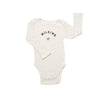 Claude & Co "Milking It" Organic Ribbed Bodysuit - Oat - Oat / 6-12m [AWIN] [Natural Baby Shower Ltd]