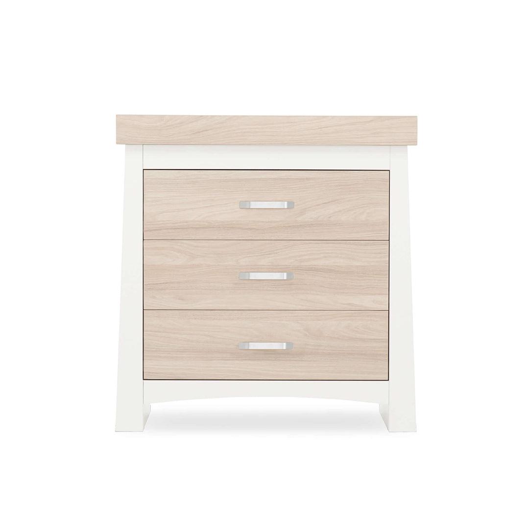 CuddleCo Ada 3-Drawer Dresser - White/Ash