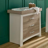 CuddleCo Ada 3-Drawer Dresser - White/Ash