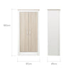 CuddleCo Ada Wardrobe - White/Ash