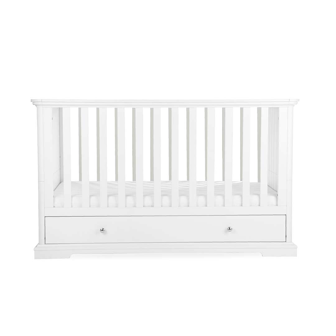 CuddleCo Beaumont Low Cot Bed - White
