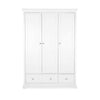 CuddleCo Beaumont Triple Wardrobe - White