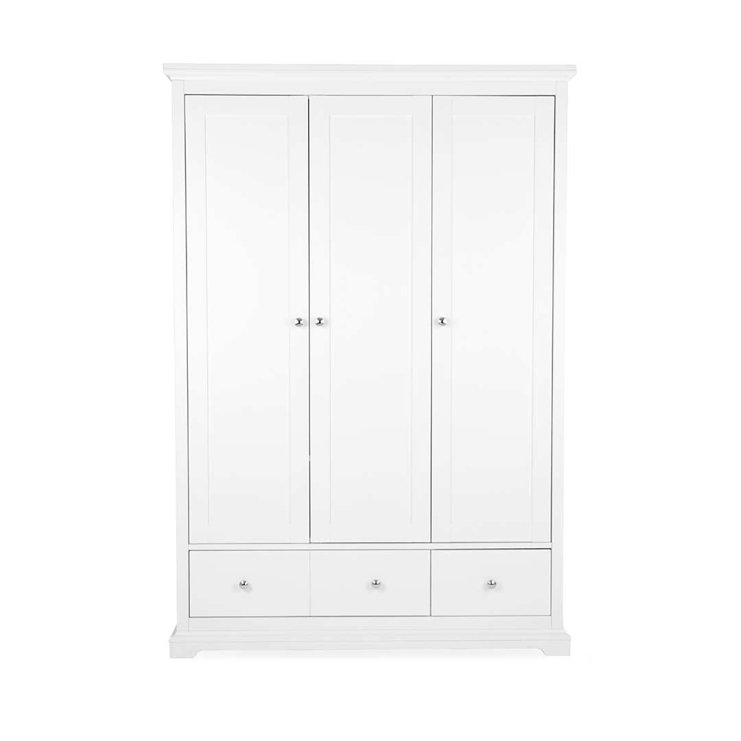 CuddleCo Beaumont Triple Wardrobe - White